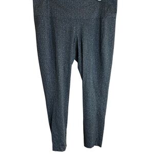 Athleta Black and Gray Textured Delancey Leggings for work or play